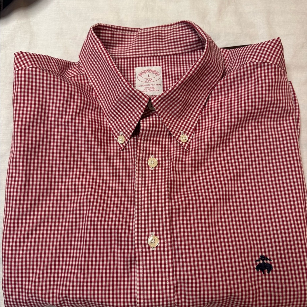 Brooks Brothers 100% cotton no iron shirt